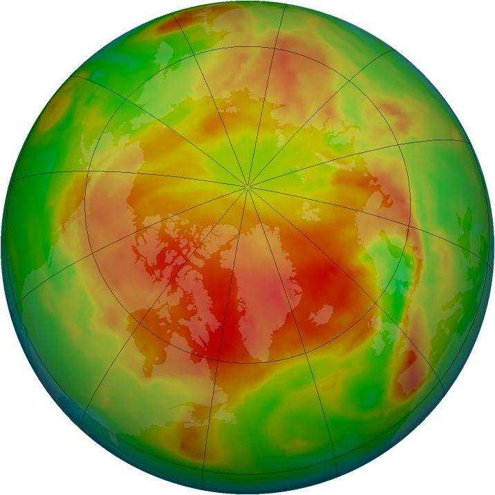 Arctic ozone map for 28 April 2013